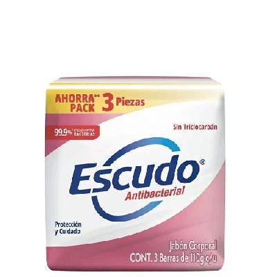 ESCUDO JABON 3X100GR CUIDADO ROSA